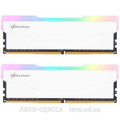 Модуль памяти для компьютера DDR4 16GB (2x8GB) 3600 MHz RGB X2 Series White eXceleram (ERX2W416369AD)