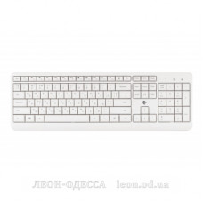Клавiатура 2E KS220 Wireless White (2E-KS220WW)