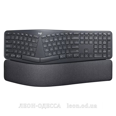Клавiатура Logitech ERGO K860 Bluetooth/Wireless UA Black (920-010108)