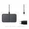 Зарядний пристрiй Samsung 15W Wireless Charger Duo (with TA) Black (EP-P5400TBRGRU)