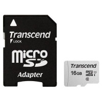 Карта пам*ятi Transcend 16GB microSDHC class 10 UHS-I U1 (TS16GUSD300S-A)