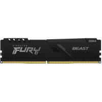 Модуль пам*ятi для комп*ютера DDR4 16GB 2666 MHz FURY Beast Black HyperX (Kingston Fury) (KF426C16BB/16)