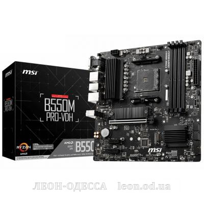 Материнська плата MSI B550M PRO-VDH