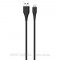 Зарядное устройство ColorWay 1USB AUTO ID 2A (10W) black + cable Lightning (CW-CHS012CL-BK)