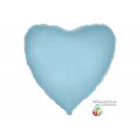 Шар Flexmetal Сердце Голубое 18*