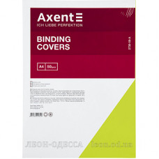 Обложка картон Axent 250 г под кожу желтая 50 шт
