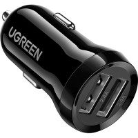 Зарядний пристрiй Ugreen ED018 24W 2xUSB Car Charger (Black) (50875)