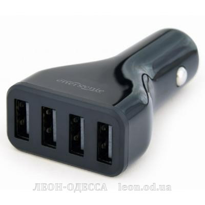 Зарядний пристрiй EnerGenie USB 4.8A (EG-U4C4A-CAR-01)