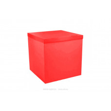 Коробка-сюрприз для шаров 70*70*70 см - красная