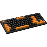 Клавiатура Aula F3032 Keycaps plus 21 Dark Yellow Keys KRGD Brown USB UA Black (6948391201740)