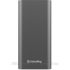 Батарея унiверсальна ColorWay 20 000 mAh PD/20W, QC/3.0, USB-C/Micro-USB/Lightning/USB-A max.22.5W Gray (CW-PB200LPH3GR-PDD)