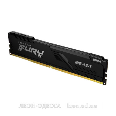 Модуль пам*ятi для комп*ютера DDR4 32GB 2666 MHz Fury Beast Black HyperX (Kingston Fury) (KF426C16BB/32)