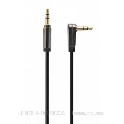 Кабель мультимедiйний Jack 3.5mm M to Jack 3.5mm M 1.0m угловой Cablexpert (CCAPB-444L-1M)