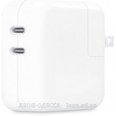 Зарядний пристрiй Apple 35W Dual USB-C Port Power Adapter, Model А2676 (MNWP3ZM/A)