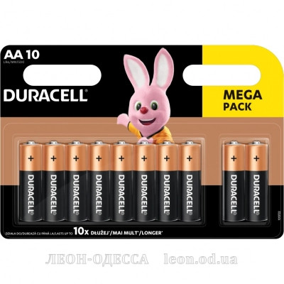 Батарейка Duracell AA MN1500 LR06 * 10 (5002508/5006461)