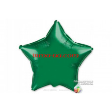 Фолльгированный шар Звезда Китай - «Зеленая» 18*