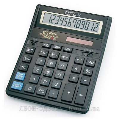 
											Калькулятор Citizen SDC-888 Т II											
											