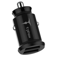 Зарядний пристрiй T-Phox Charger Set 2.4A Dual+Type-C cable 1.2m (Black) (T-S09 SET T B)