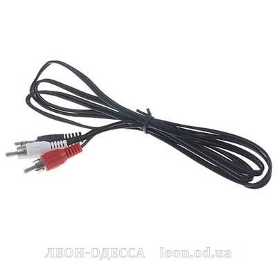 Кабель мультимедiйний Jack 3.5mm M/2RCA M 5.0m Atcom (10709)