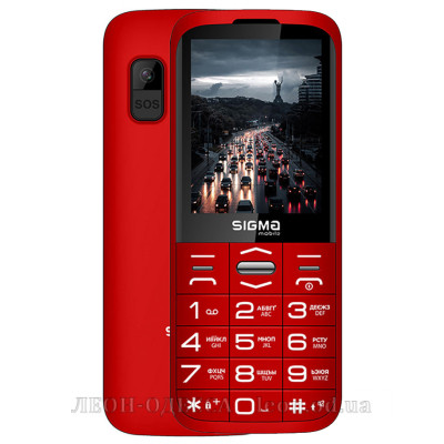 Мобильный телефон Sigma Comfort 50 Grace Type-C Red (4827798121825)