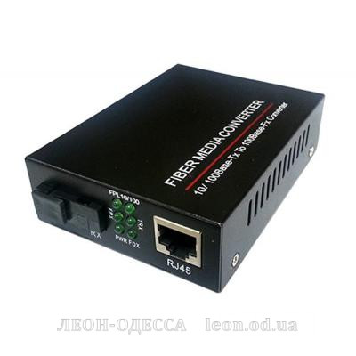 Медiаконвертер FoxGate 10/100Base-TX to 100Base-F 1310нм, SM, SC/PC, 20 км (EC-B-0,1-1SM-1310nm-20)