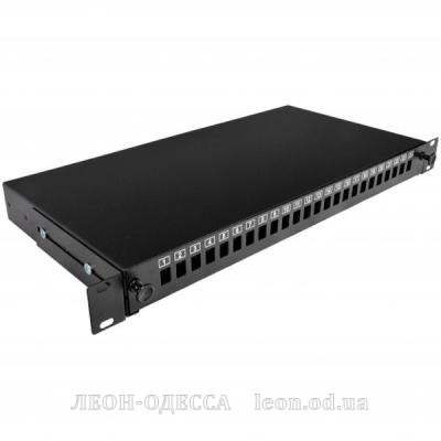 Патч-панель CMS 1U, 24 порта SC-Simpl./LC-Dupl, пустая (UA-FOP24SCS-B)