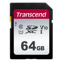 Карта пам*ятi Transcend 64GB SDXC class 10 UHS-I U3 V10 (TS64GSDC300S)