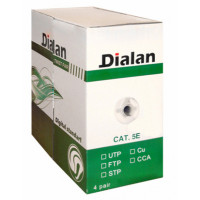 Кабель мережевий Dialan FTP 305м cat.6 КПВЭ 4*2*0,54 СU ПВХ, OEM (DL305PVCFTP-4pCT6)