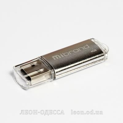 USB флеш накопитель Mibrand 4GB Cougar Silver USB 2.0 (MI2.0/CU4P1S)