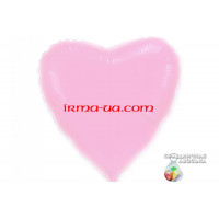 Шар Flexmetal сердце «Розовое перламутровое» 18*
