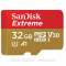 Карта пам*ятi SANDISK 32GB microSDHC V30 A1 UHS-I U3 4K Extreme (SDSQXAF-032G-GN6MA)