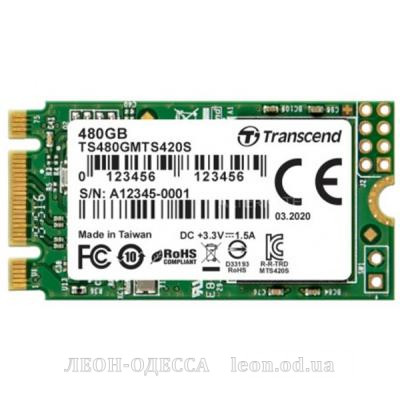 Накопичувач SSD M.2 2242 480GB Transcend (TS480GMTS420S)