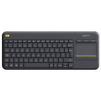 Клавiатура Logitech K400 Plus Touch Wireless UA Black (920-007145)