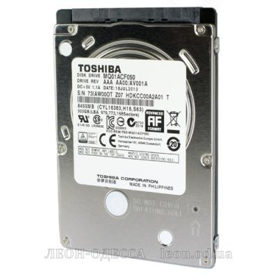 Жорсткий диск для ноутбука 2.5* 500GB TOSHIBA (MQ01ACF050)