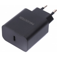 Зарядний пристрiй Maxxter 1 USB Type-C + cable Type-C to Type-C (WC-PD25W-CtC-01)