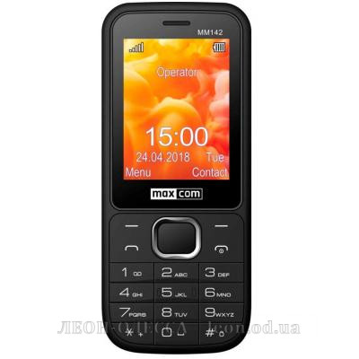 Мобiльний телефон Maxcom MM142 Black