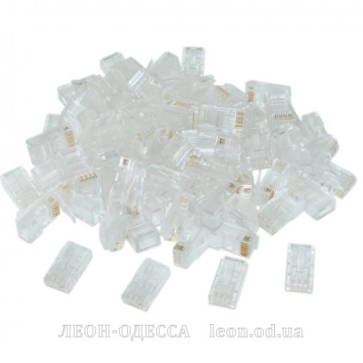 Коннектор RJ45 cat.6 UTP 8P8C * 50 (позолоч. конт.) Cablexpert (LC-8P8C-002/50)