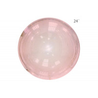 Шар Bubbles 24* - розовый