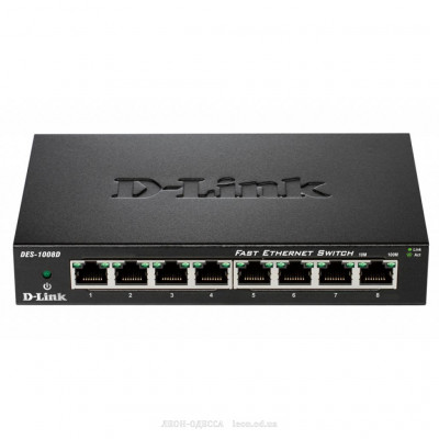 Коммутатор сетевой D-Link DES-1008D