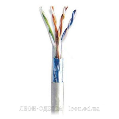 Кабель сетевой Kingda FTP 305м, cat 5e, CCA, 4 pairs, 24AWG, PVC, grey (KDFT8004-CCA)