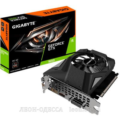 Вiдеокарта GIGABYTE GeForce GTX1650 4096Mb D6 OC (GV-N1656OC-4GD)