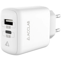 Зарядное устройство ACCLAB AL-TC220 (1xUSB, 1xType-C) (1283126556494)