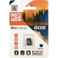 Карта пам*ятi Mibrand 8GB microSDHC class 10 (MICDHC10/8GB)