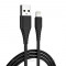 Зарядное устройство ColorWay 1USB AUTO ID 2A (10W) black + cable Lightning (CW-CHS012CL-BK)