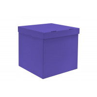 Коробка-сюрприз для шаров 70*70*70 см - фиолетовая