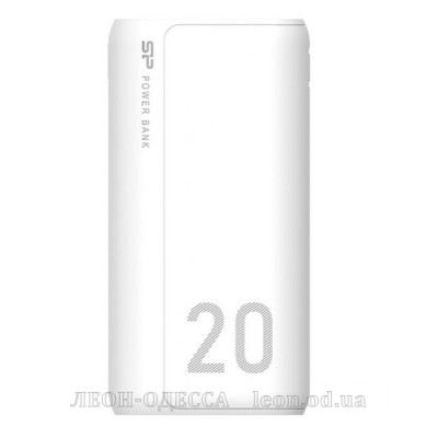 Батарея универсальная Silicon Power GS15 20000mAh, Input 5V/2A(Micro-USB/Type-C), Output 2*USB-A (SP20KMAPBKGS150W)