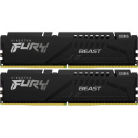 Модуль пам*ятi для комп*ютера DDR5 32GB (2x16GB) 5200 MHz Beast Black Kingston Fury (ex.HyperX) (KF552C40BBK2-32)