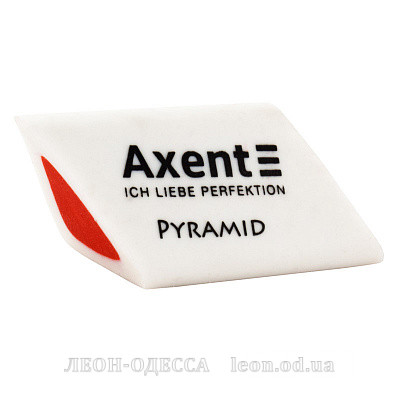 
											Ластик Axent Pyramid, бело-красный											
											