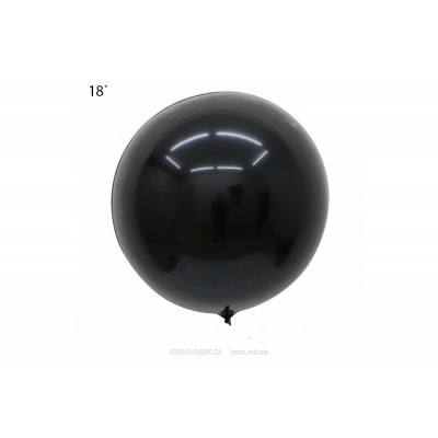Шар Bubbles "Metallic" 18` - черный