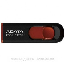 USB флеш накопичувач ADATA 32Gb C008 black+red (AC008-32G-RKD)